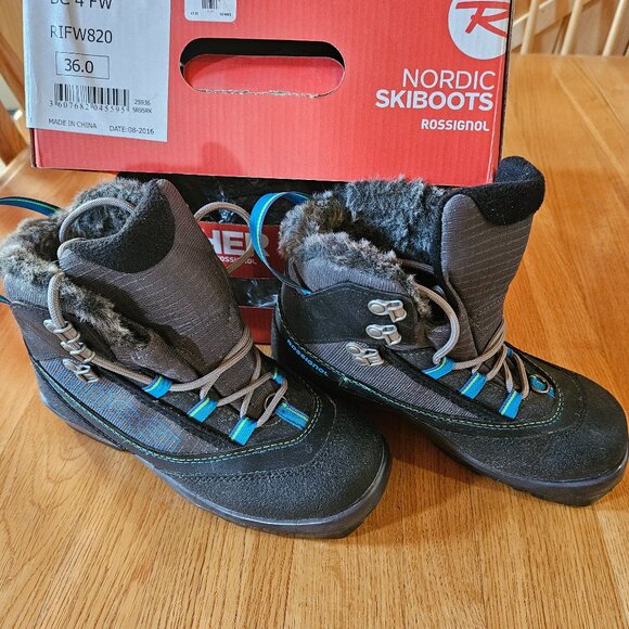 Like New in Box Nordic Size 36 Rossignol BC4 Cross Country Ski Boots - Picture 3 of 10